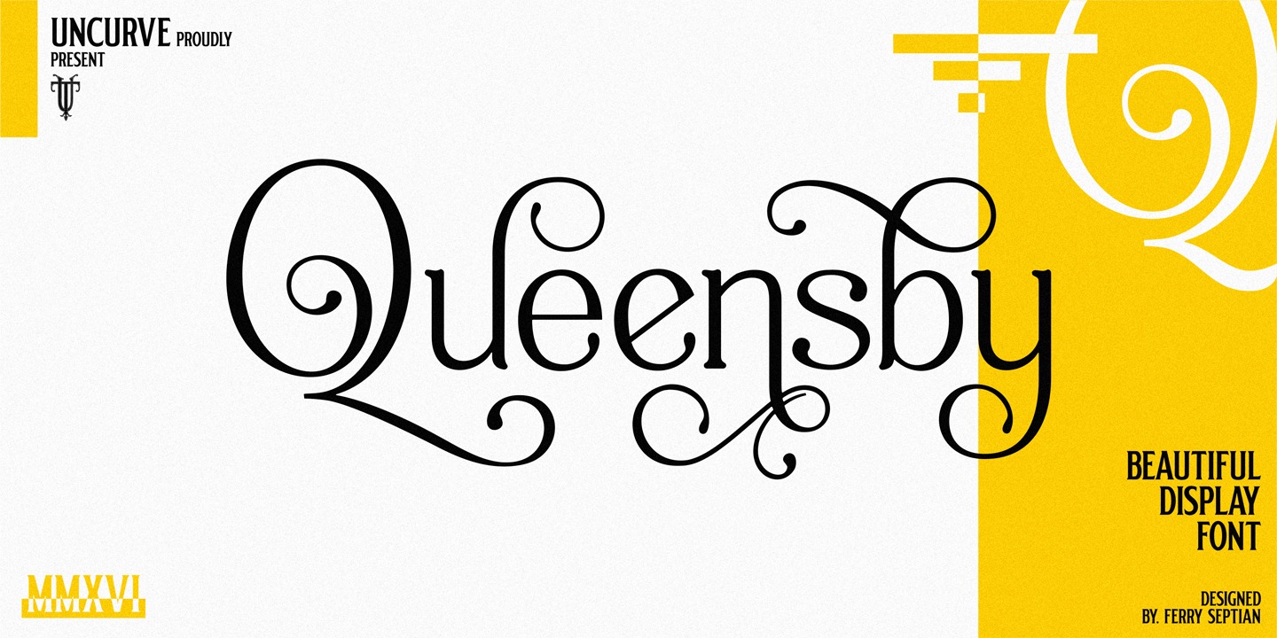 フォント Queensby
